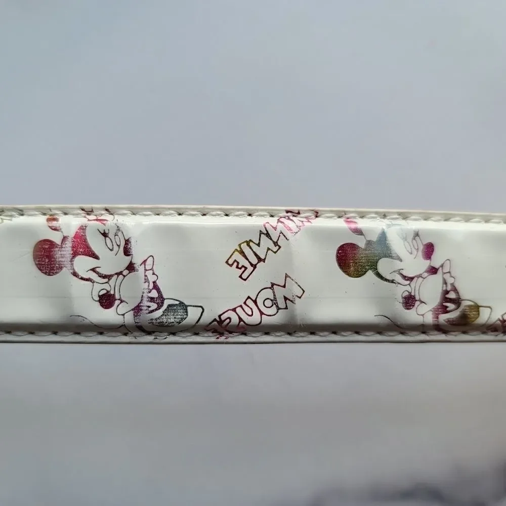 Minnie mouse 90s irridescent thin belt xl